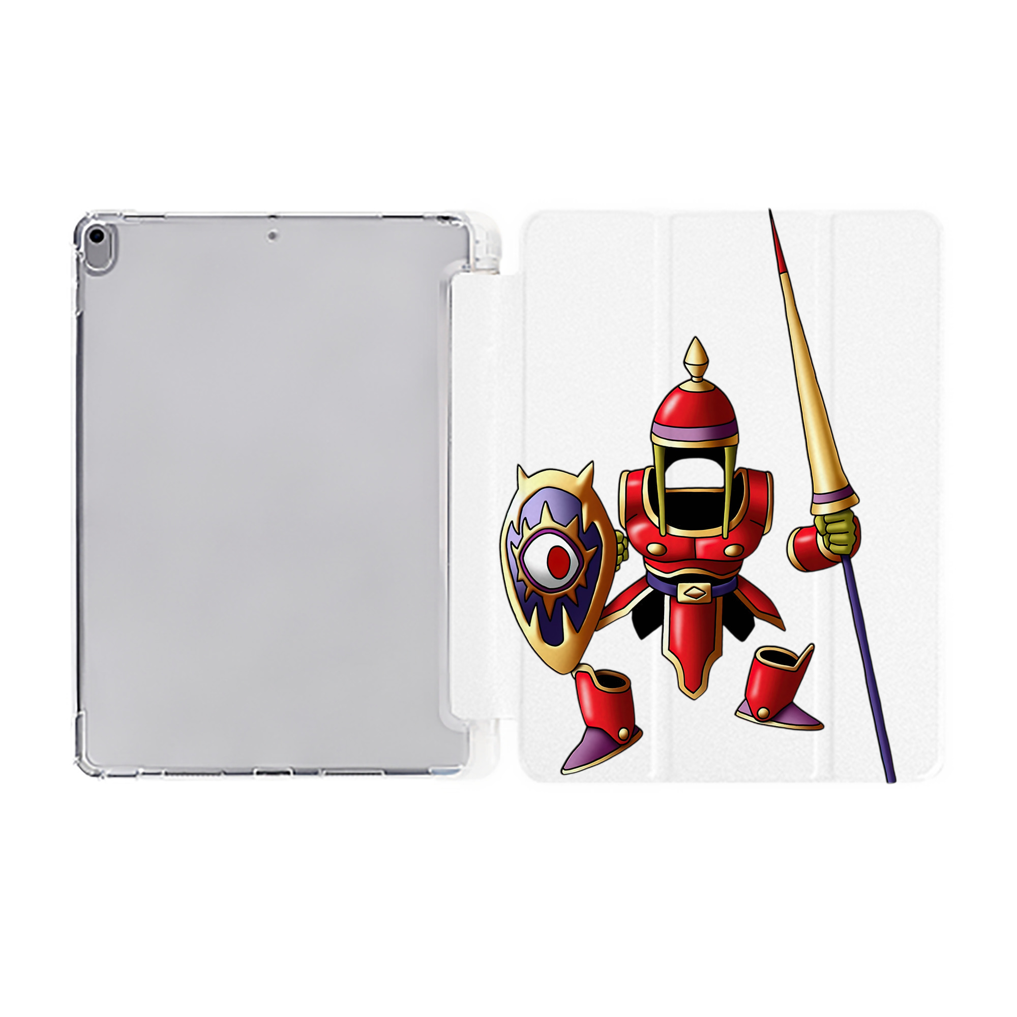 （画像用） ドラゴンクエスト Doragon Kuesuto Dragon Quest IPad ケース ペン収納付き 三つ折りスタンド PUレザー×シリコン 対応機種9.5/10.5/10.9インチ